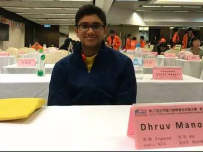 Dhruv Manoj, Indian origin champion, Singapore, Hong Kong, World Memory Championship