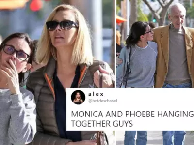 Monica & Phoebe’s Mini FRIENDS Reunion For A Lunch Date Proves Their Bond Is As Strong As Ever