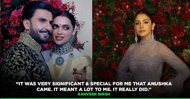 Ranveer Singh Has The Most Heartfelt Response To Anushka Sharma ...