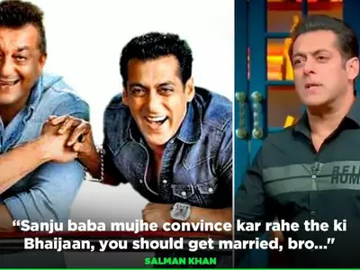 Salman Khan Mimics Sanjay Dutt To Narrate How He Tried To Convince Him For Marriage & It’s Hilarious