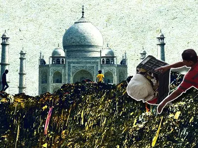 delhi garbage mountain