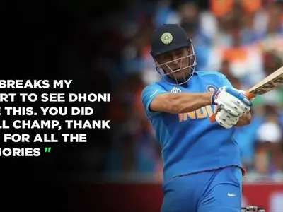 MS Dhoni made 50