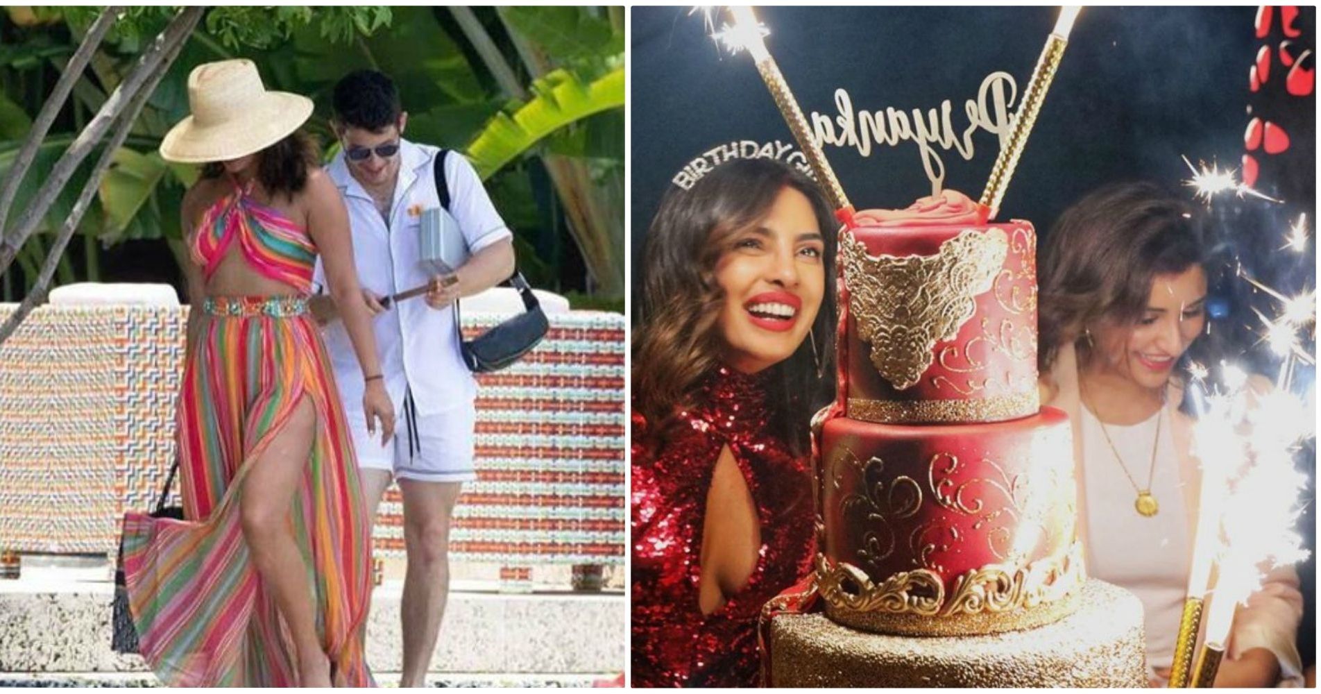 Priyanka's birthday cake with 24K edible gold worth $5000 | Bollywood Buzz  - MAG THE WEEKLY