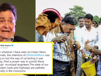 Rishi Kapoor Reacts On Nitesh Rane’s Mud Attack Video, Says His Intention Wasn't Wrong