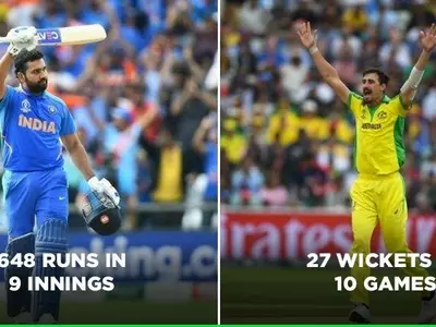 Rohit Sharma and Mitchell Starc topped the charts