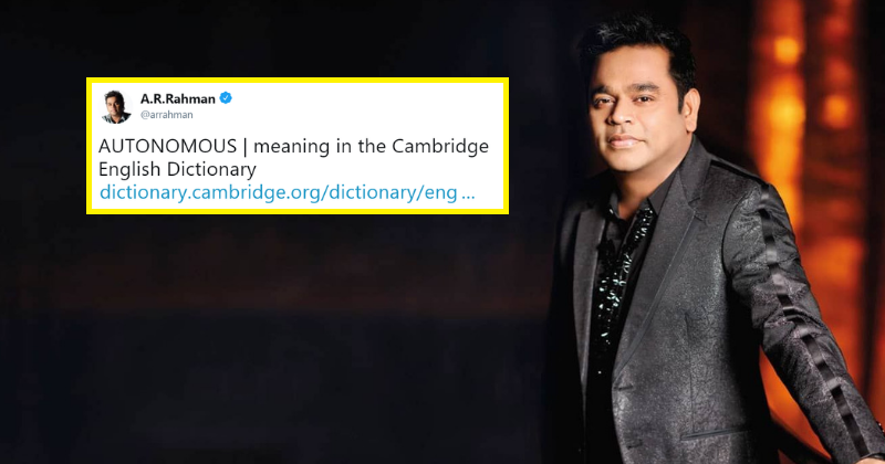Ar Rahman Wades Through Hindi Language Row With His Cryptic Yet Thought Provoking Tweet Pasttenses is best for checking hindi translation of english terms. ar rahman wades through hindi language