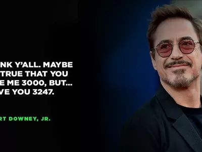 Robert Downey Jr wins MTV best hero award.