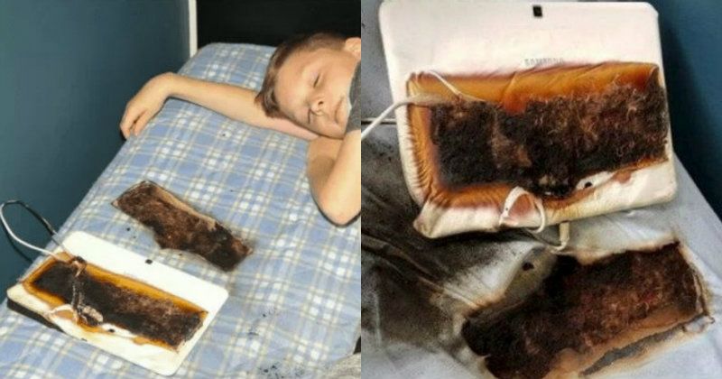 11 Year Old Boy Narrowly Escapes As Tablet Burns