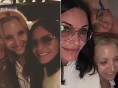 The Girl Gang Of FRIENDS Had A Fun Night Out Together & These Goofy, Crazy Selfies Are Proof