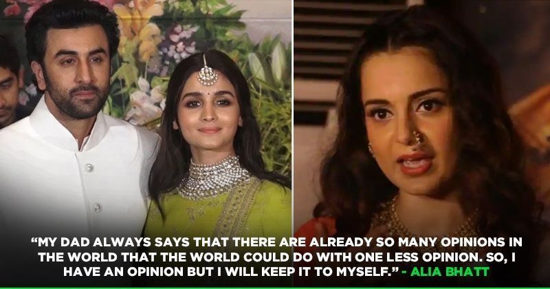 Alia Bhatt Gives A Classy Reply To Kangana Ranaut For Mocking Her Boyfriend Ranbir Kapoor 'kyun khamakha bolna?' sayunkta jain | mar 7, 2019. classy reply to kangana ranaut