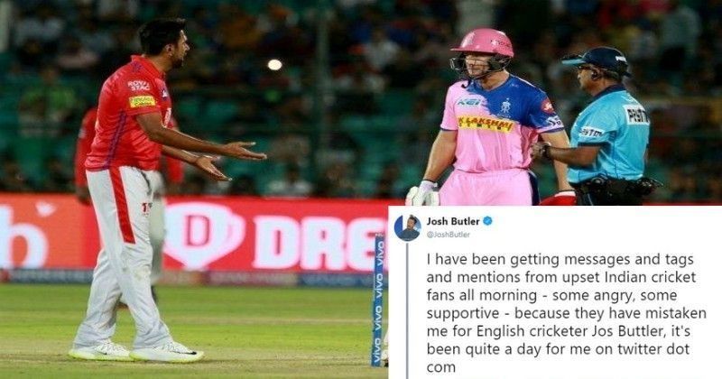 After Ravichandran Ashwin S Mankading Fans Went Crazy On Social Media And Tagged The Wrong Jos Buttler Just have look at the way a josh butler and virat kohli tonk the ball to make it soaring into the stands. tagged the wrong jos buttler