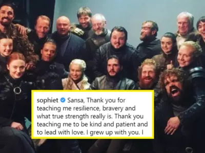 Game of Thrones cast says goodbye to the show's finale with emotional posts.