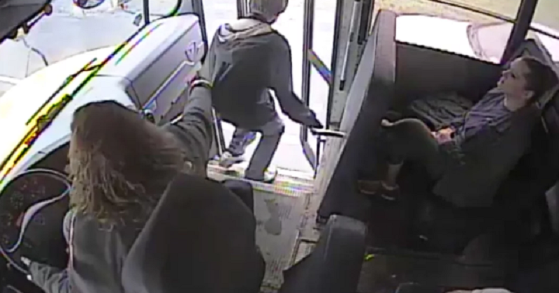 Video Shows School Bus Driver Saving A Student From Being Hit By A ...