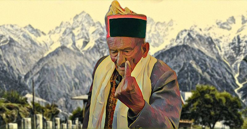 At The Age Of 102 India s First Voter Shyam Saran Negi Casts Vote For