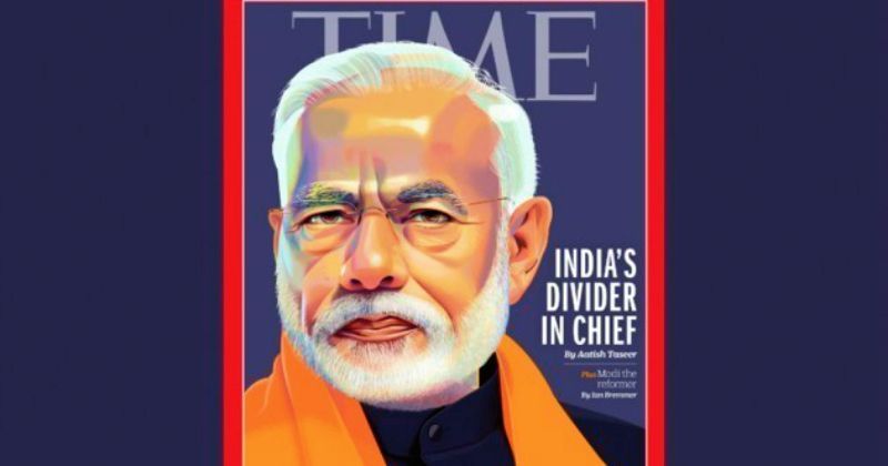 TIME magazine features PM Narendra Modi on cover and calls him “India’s chief divider”