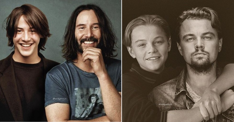 Artist Photoshops Pictures Of Celebs Hanging Out With Their Younger
