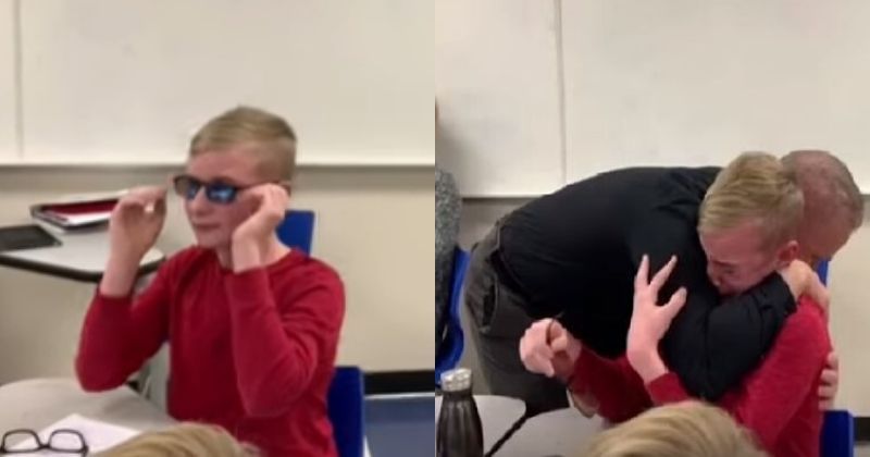 Beautiful! Color Blind Boy Sees Colors For The 1st Time