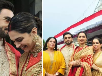 Deepika Padukone And Ranveer Singh Celebrate First Anniversary With Their Families At Tirupati!