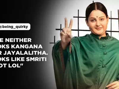 First Look Poster Of Jayalalithaa Biopic Is Out & Kangana Is Getting Trolled For 'Looking Fake'