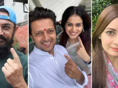Aamir Khan To Madhuri Dixit, Bollywood Celebs Step Out To Cast Their Vote In Assembly Elections 2019