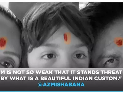 Islam Isn’t So Weak! Shabana Azmi Hits Back After People Troll Shah Rukh Khan For Wearing Tilak