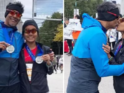 Milind Soman Cheers For ‘Superwife’ Ankita Konwar As She Runs Her 1st World Major Marathon
