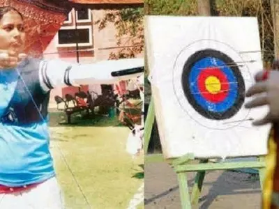 Nisha Dutta, archery, archer, medal, bow