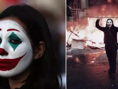 People In Lebanon Are Painting Their Faces Like Joaquin Phoenix’s Joker To Protest Against Govt