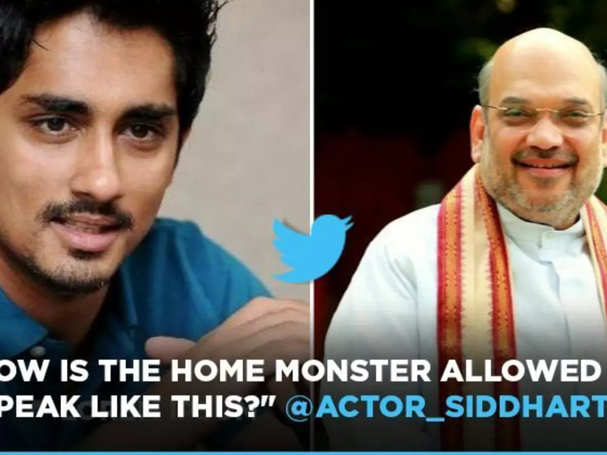 Tamil Actor Siddharth Slams Union Home Minister Amit Shah Over His NRC Pitch In West Bengal Tamil Actor Siddharth Slams Union Home Minister Amit Shah Over His NRC Pitch In West Bengal