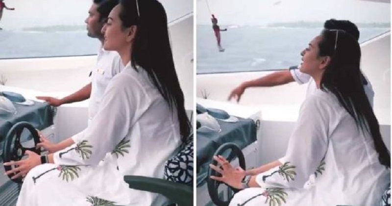 Sonakshi Sinha Driving A Yacht In Maldives Is Giving Us Some Serious Vacationfeels