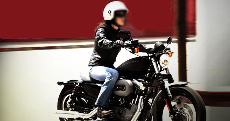 girl riding bullet bike