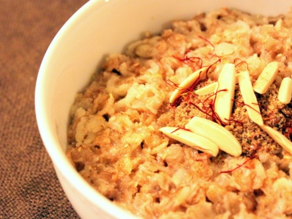 Indian Spiced Oatmeal or Healthy Version of Kheer