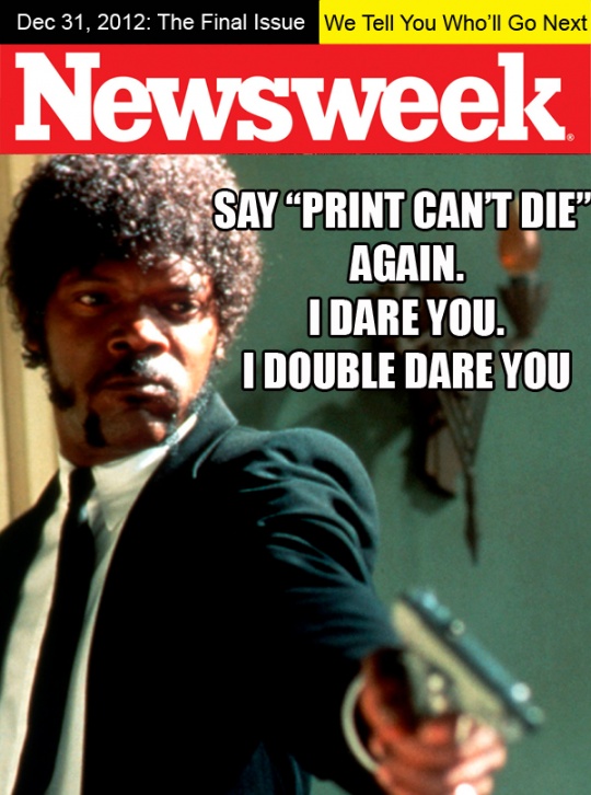 Newsweek Final Print Issue Cover Options