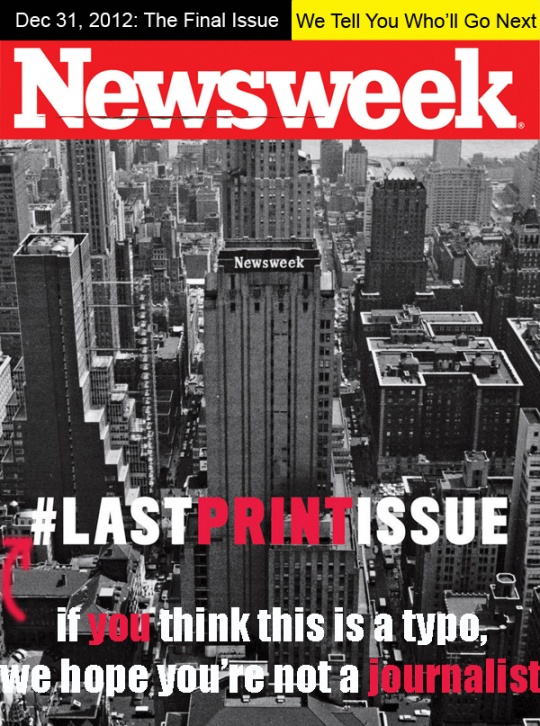 Newsweek Final Print Issue Cover Options