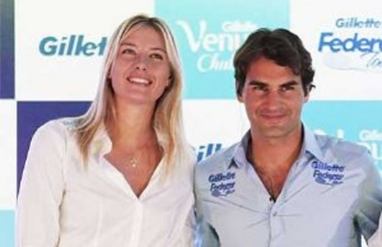 Roger Federer and Maria Sharapova