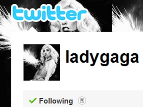Lady Gaga sets record on Twitter