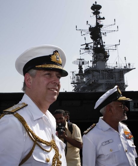 Prince Andrew with D K Joshi