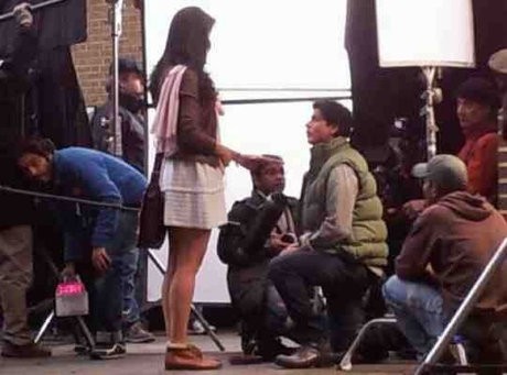 Shah Rukh Khan and Katrina Kaif on YRF sets in London
