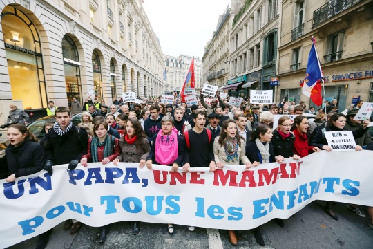 Anti-gay Marriage Protests in Paris