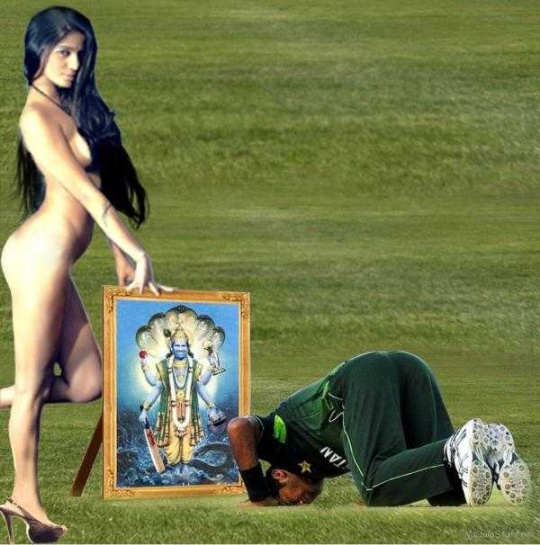 Poonam Pandey poses nude in front of Sachin, the deity