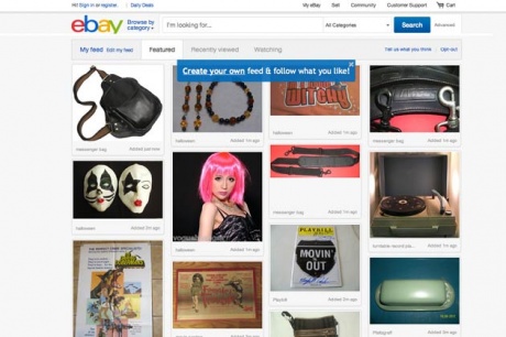 ebay Launches Redesigned Website, Apes Pinterest 