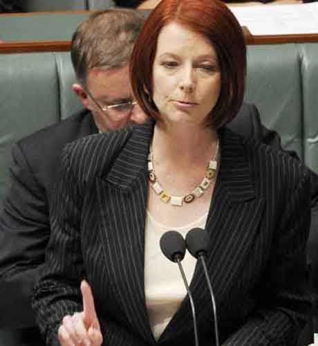 Gillard Stumbles, Says it Happens With Heels