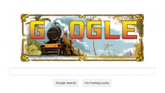 google doodle train game