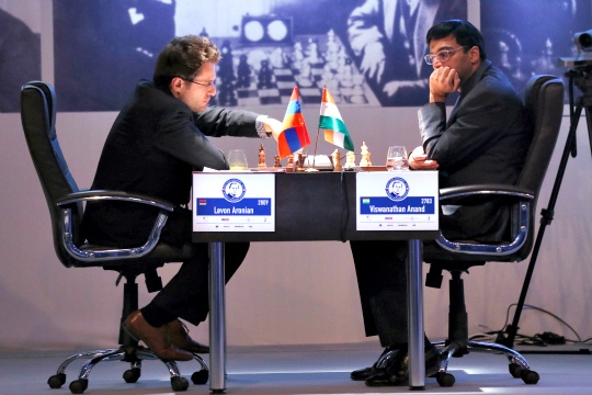 Levon Aronian and Viswanathan Anand