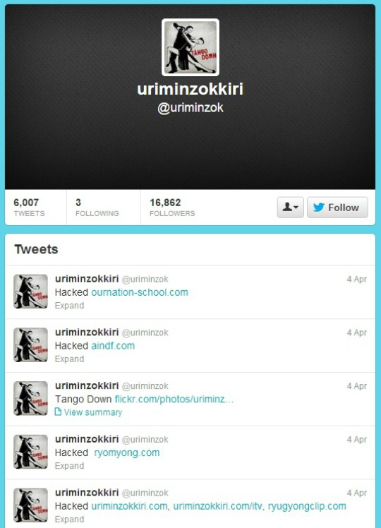 North Korea's Twitter, Flickr Accounts Hacked