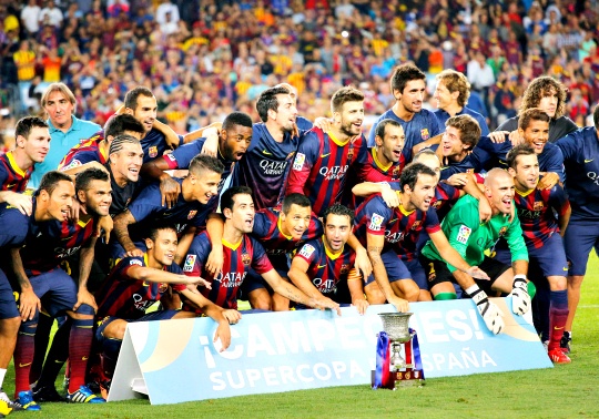 Barcelona Beat Atletico to Win Super Cup
