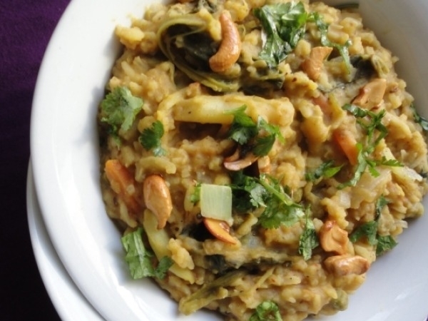 Healthy Indian Recipes: Organic Brown Rice Bisi-bele-bath
