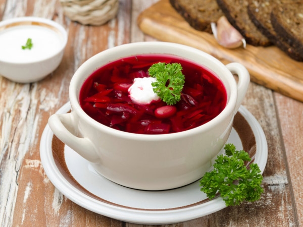 Hot Borscht Russian Soup Recipe Recipes