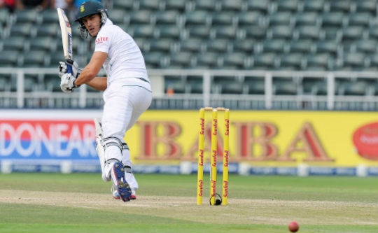 Faf du Plessis was put down by Rohit Sharma during the fag end of the day. (Photo: AFP)