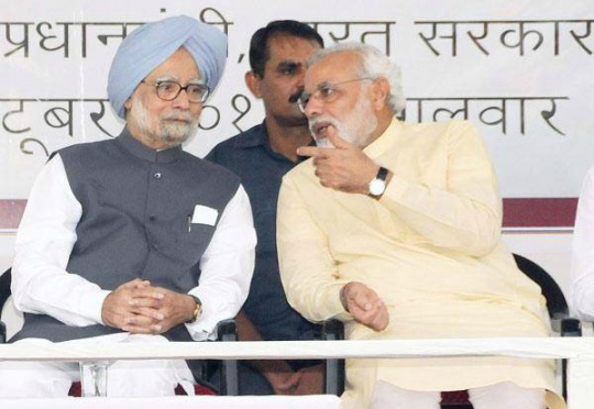 Prime Minister Manmohan Singh, Narendra Modi